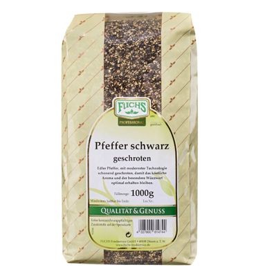 Fuchs Professional Pfeffer schwarz geschroten dosierte Schärfe 1000g