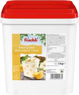 Frischli Birne-Quitte Mascarponecreme leckeres Saisondessert 5000g