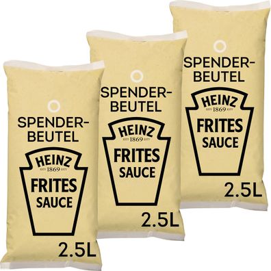 Heinz Frites Sauce Spenderbeutel leicht cremig  3 x 2500ml 7500ml