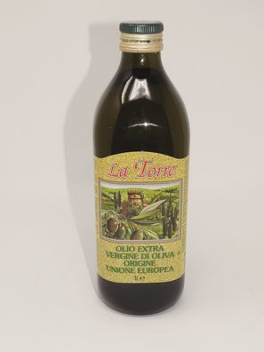 La Torre Olivenöl nativ extra in der dunklen Glasflasche 1000ml