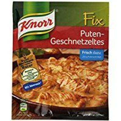 Knorr Fix für Puten Geschnetzeltes für ein Cremiges Gericht 36g