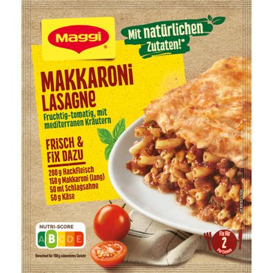 Maggi Fix für Makkaroni Lasagne fruchtig mit mediterrane Kräutern 40g
