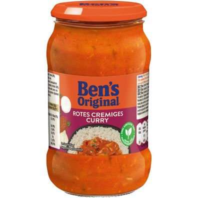 Bens Original Sauce rotes cremiges Curry mit feiner Kokosnuss 400g