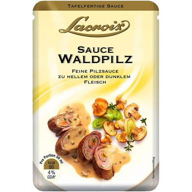 Lacroix Sauce Waldpilz fein cremig Pilzsauce zu Fleisch 150ml