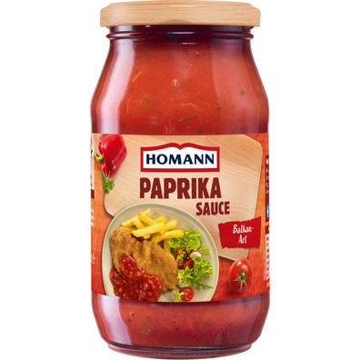 Homann Paprika Sauce nach Balkan Art mit Tomaten und Paprika 400ml