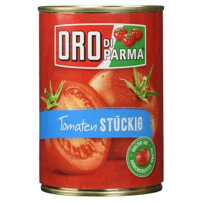 Oro di Parma Tomaten stückig in der Dose sonnengereifte Tomaten 400g