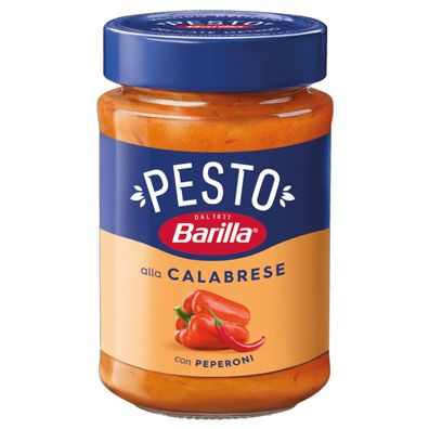 Barilla Pesto Sauce alla Calabrese mit Paprika und Peperroni 190g
