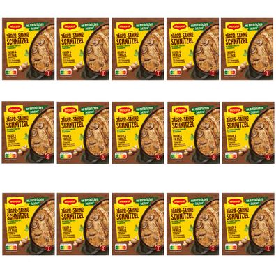 Maggi Fix für Jäger Sahne Schnitzel in cremiger Pilzsoße 27g 15er Pack