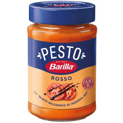 Barilla Pesto Rosso mit köstlichen Tomaten und Basilikum 200g