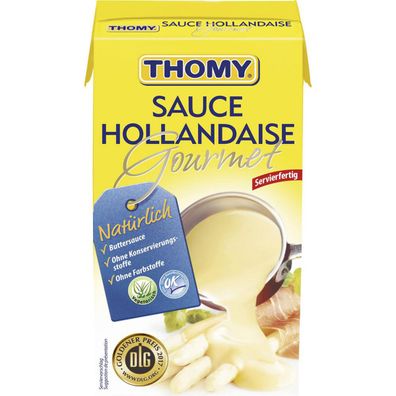 Thomy Sauce Hollandaise Gourmet servierfertig ohne Farbstoffe 1000ml