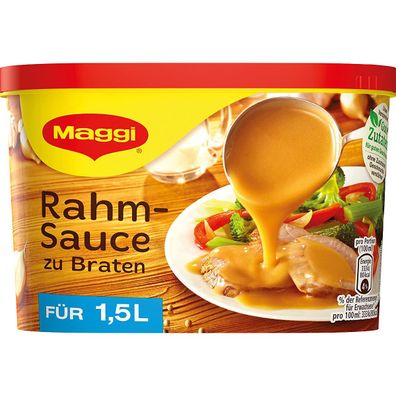 Maggi Rahm Sauce zu Braten ideal zu Schnitzel und Geschnetzeltem 228g