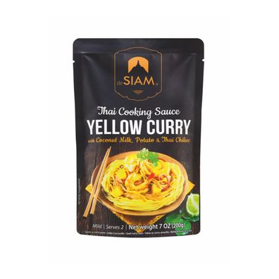 deSiam cremige Yellow Thai Curry Sauce mit Kokosnussmilch 200g