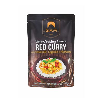 deSiam cremige Red Thai Curry Sauce mit Kokosnussmilch 200g