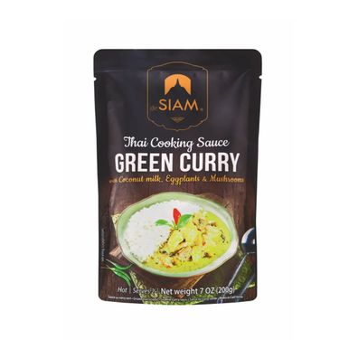 deSiam cremiger Green Thai Curry Sauce mit Kokosmilch 200g