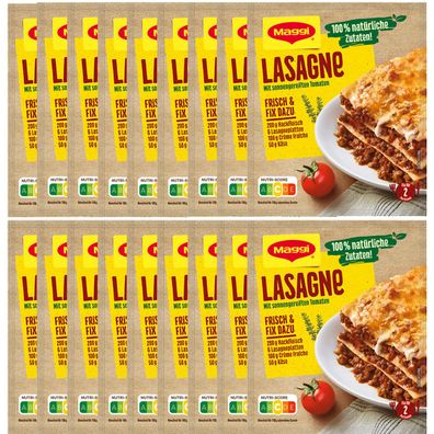 Maggi Fix für Lasagne würzig tomatig natürliche Zutaten 30 g 18er Pack