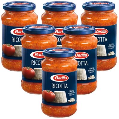 Barilla Ricotta Sauce Pomodore mit Tomaten und Ricotta 400g 6er Pack