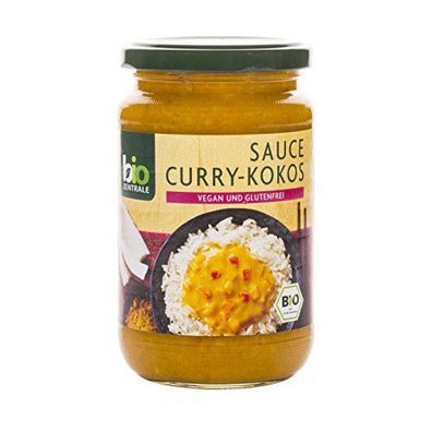 biozentrale Sauce Curry-Kokos, 6er Pack (6 x 340 ml)
