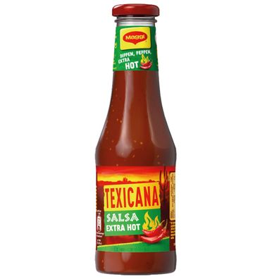 Maggi Texicana Salsa extra Hot Würzsauce zum dippen und Würzen 500ml