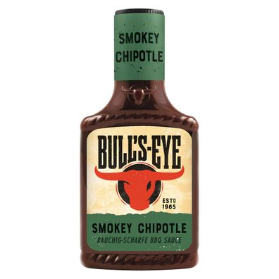 Bulls Eye Smokey Chipotle ist eine rauchig scharfe BBQ Sauce 300ml
