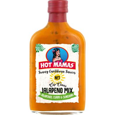 Hot Mamas Cap Canas Jalapeno Mix Sauce angenehme Schärfe 195ml