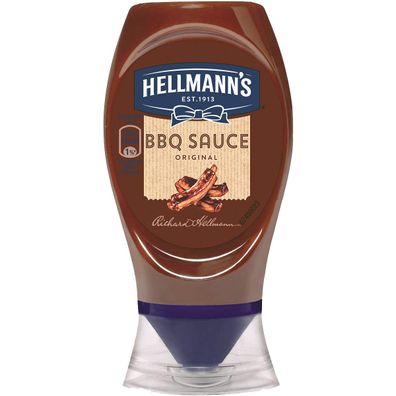 Hellmanns BBQ Sauce Original für Burger Steaks Spare Ribs und Co 250ml