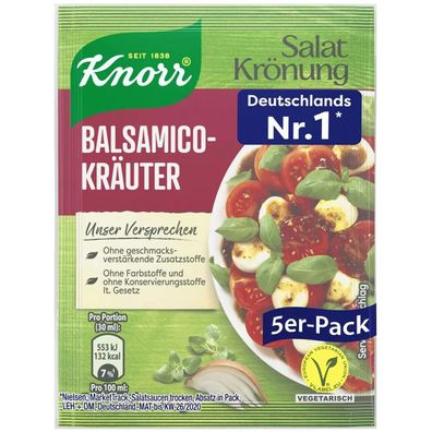 Knorr Salatkrönung Balsamico Kräuter Salatdressing 5x 11g 5er