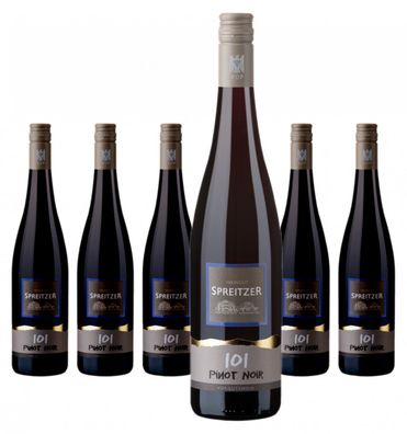 6 x Spreitzer Pinot Noir Qualitätswein I0I rot trocken – 2022