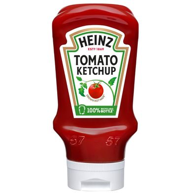 Heinz Tomato Ketchup Squeeze Kopfüber Flasche fruchtig würzig 460g