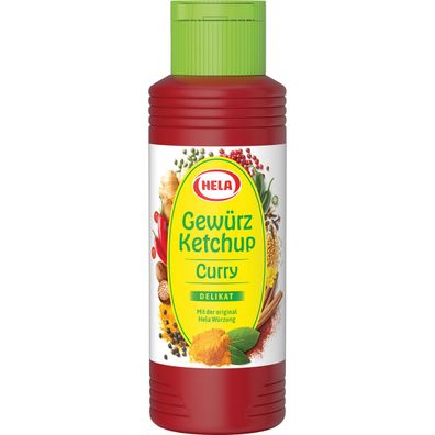 Hela Gewürz Ketchup Curry delikat mit dem grünen Deckel 300ml