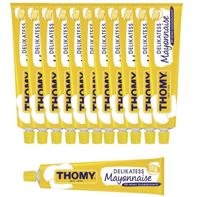 Thomy Delikatess Mayonnaise cremig würzig im Geschmack 200ml 12er Pack