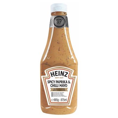 Heinz Spicy Paprika und Chili würzige Mayo Squeeze Flasche 875ml