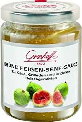 Grashoff Grüne Feigen Senf Sauce Fleischgerichten 200ml 3er Pack
