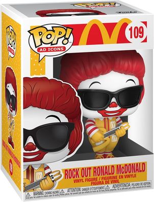 Mc Donalds - Rock Out Ronald McDonald 109 - Funko Pop! - Vinyl Figur
