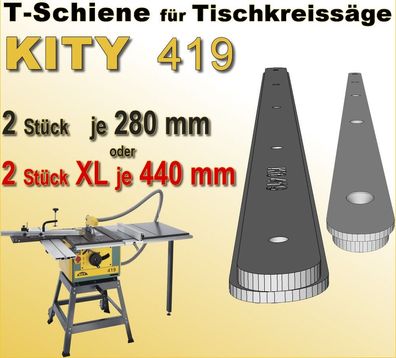 T-Nut Schiene Gleitschiene f. KITY 419 Tischkreissäge, Bau Schiebeschlitten