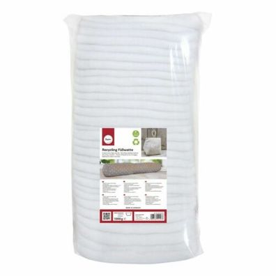Rayher Recycling Füllwatte in Lagen, aus Polyestermaterial Beutel 1kg 9,68€/100