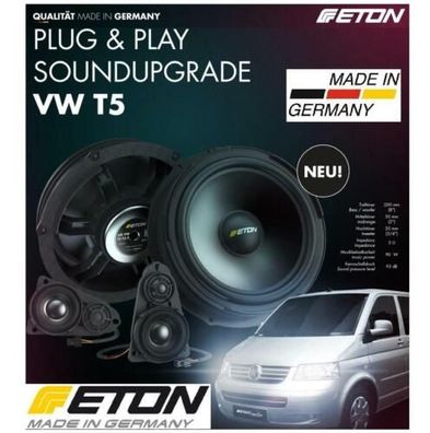 ETON Upgrade UG VW T5 F3.2 2-Wege Front Lautsprecher für VW T5, Transporter