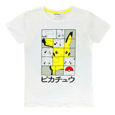 Pokemon T-Shirt für Erwachsene (kurze Ärmel/ Unisex) - Motiv - Pikachu