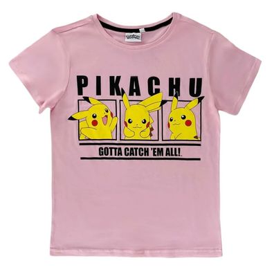 Pokemon T-Shirt für Erwachsene (kurze Ärmel/ Unisex) - Motiv: Pikachu