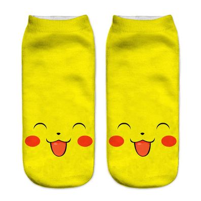 Pokemon Pikachu Socken Cosplay Unisex-Socken Outdoor Socks