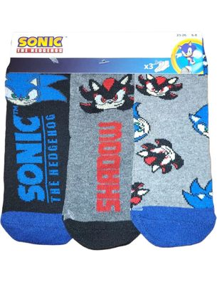 Sonic the Hedgehog Socken 3 Paar Unisex Kinder Sonic
