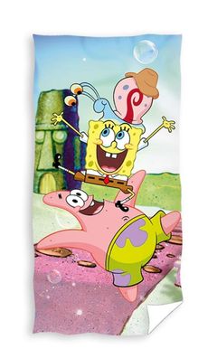 Spongebob Patrick Gary Strand Handtuch Badetuch Kinder 70x140cm