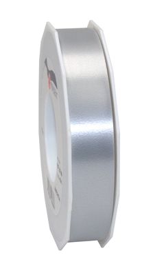 Präsent Ringelband America 91-m-Rolle 25 mm silber