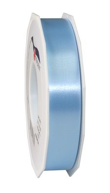Präsent Ringelband America 91-m-Rolle 25 mm hellblau