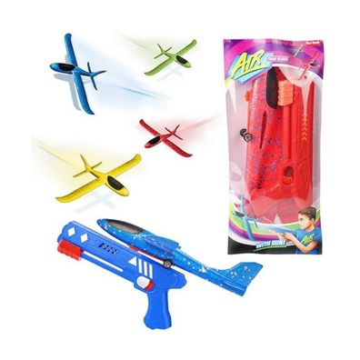 Toi-Toys - AIR Schaumstoff-Flugzeug mit Shooterpistole Spielzeugflugzeug Flieger