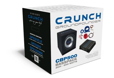 CRUNCH Ground Pounder CBP500 Basspack Basspaket 500 W CBP 500