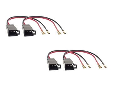 4 Stück Lautsprecheradapter Stecker Kabel für Dacia Opel Renault Seat Skoda VW