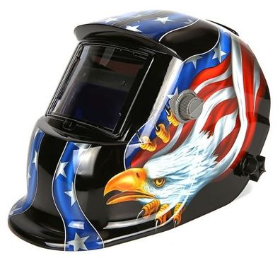Automatischer Schweißhelm "USA Adler" schwarz