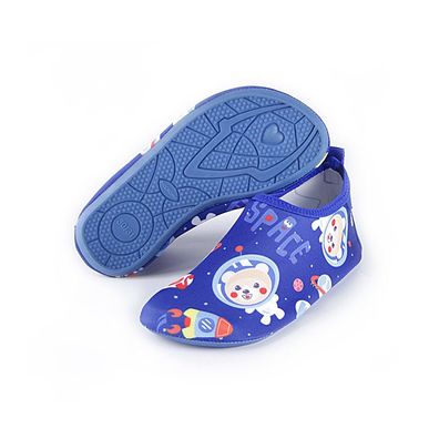 Kinder Barfuß Schuhe Wasserschuhe Bär Schwimmschuhe Trocknende Strandsocken Blau