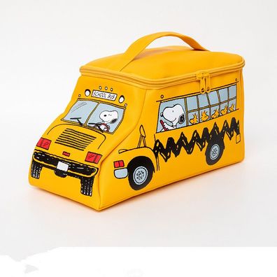 Snoopy Bus Makeup Tasche tragbare Kulturtasche Mädchen Kosmetiktasche