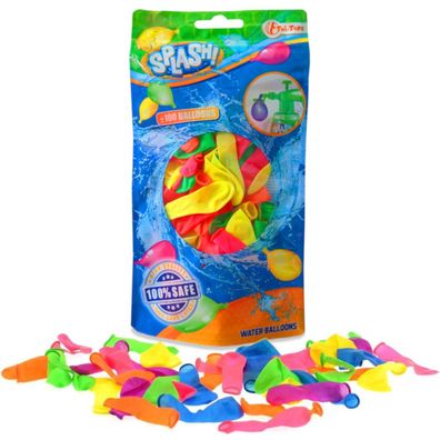 Toi-Toys SPLASH HQ Wasserballons (100 Stück) Wasserbomben Wasserschlacht Ballons
